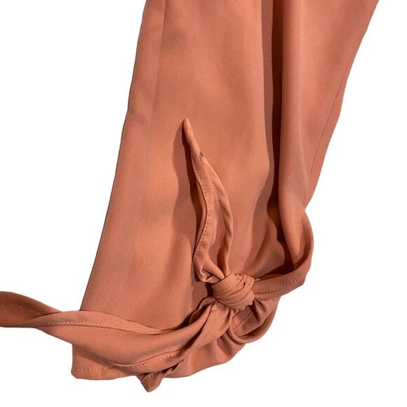 GNW Pink Open Front Knot Cuff 3/4 Sleeve Office Blazer - Picture 5 of 11